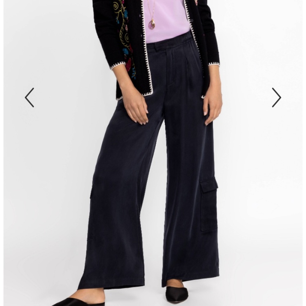 Johnny Was Black Wide Leg Pants